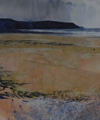 Lot 277 - Kurt Jackson (20thC). Coastal scene, mixed...