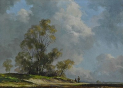 Lot 280 - Richard Teal (20thC). Figures in country...