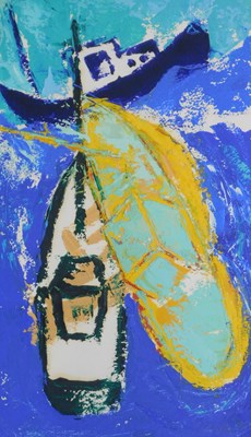 Lot 91 - G. Begbie (20thC). Fishing trawler, oil on...