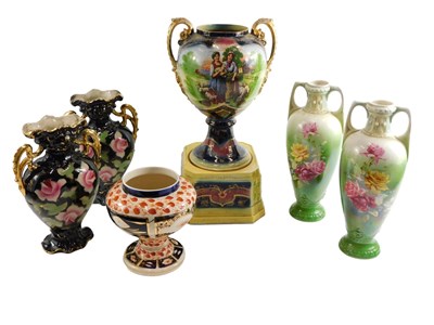 Lot 114 - 20thC and later ceramics, comprising a pair of...