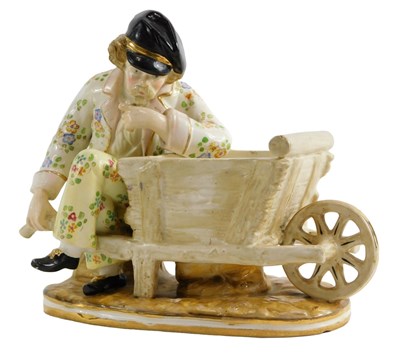 Lot 300 - A 19thC John Bevington porcelain figure group,...