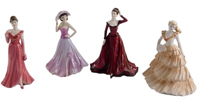 Lot 118 - Four Coalport ladies, comprising Seasons...
