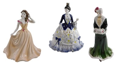 Lot 119 - Three Coalport ladies, comprising Millennium...
