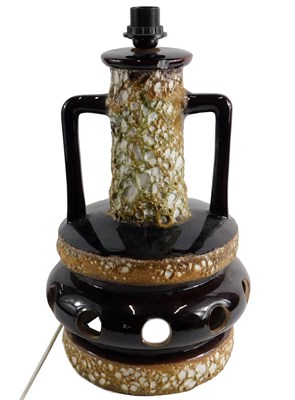 Lot 122 - A German fat lava lamp, of mottled and brown...