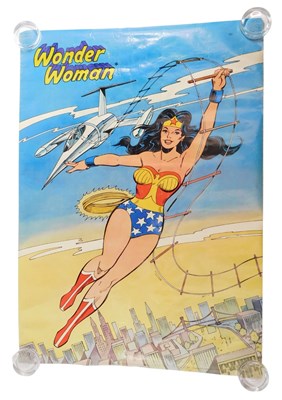 Lot 426 - A Wonder Woman advertising poster, depicting...