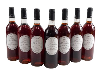 Lot 192 - Seven bottles of Montblanc Syrah, five 2003,...