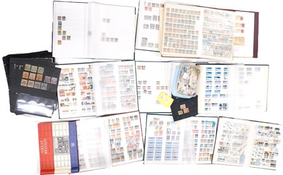 Lot 198 - Philately. A collection of world stamp albums,...