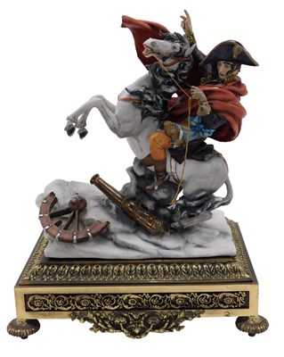 Lot 259 - A Capodimonte bisque porcelain figure of...