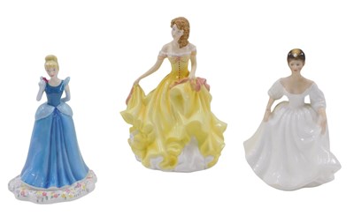 Lot 276 - A Royal Doulton Cinderella figurine, a figure...