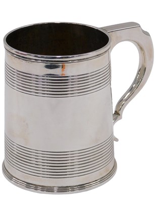 Lot 67 - A George III silver mug, of slightly tapered...