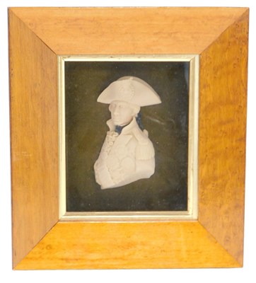 Lot 80 - Leonard Pearce. A relief wax model portrait of...
