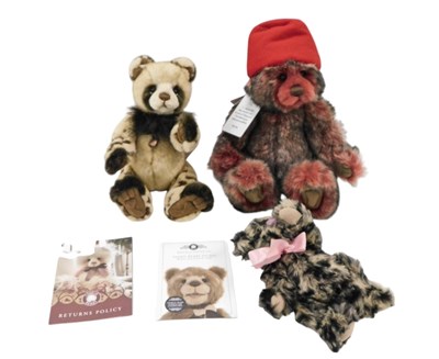 Lot 422 - Three Charlie bears, to include limited...