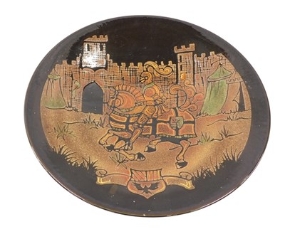 Lot 300 - A Poole pottery charger, signed L Lozerowicz,...