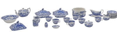 Lot 305 - Blue and white ceramics, comprising Copeland...