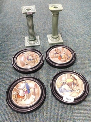 Lot 2003 - A small collection of framed Victorian pot...