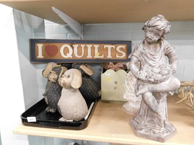 Lot 2010 - A carved wooden candlestick, in the shape of a...