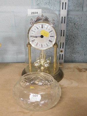 Lot 2024 - A Staiger quartz anniversary clock, together...