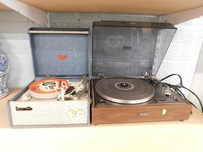 Lot 2026 - A Pioneer belt drive turntable record player,...