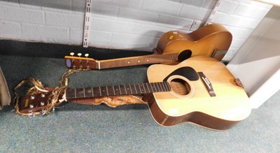 Lot 2039 - A Yamaha acoustic guitar, with silver eagle...