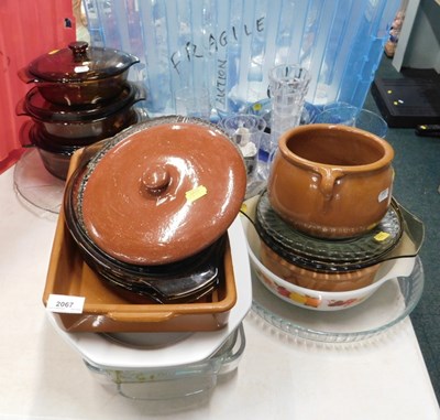 Lot 2067 - Glassware and ceramics, including vases, beer...