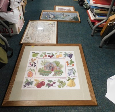 Lot 2069 - Various framed pictures and prints, to include...