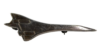 Lot 322 - A silver concord brooch, 5.5cm wide, 6.7g all...