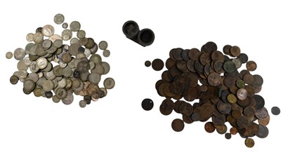 Lot 42 - A collection of pre decimal coinage, including...