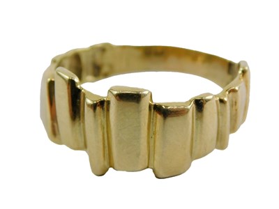 Lot 332 - An abstract dress ring, set with layered...