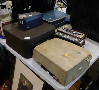 Lot 2102 - An Aldis slide projector, with a typewriter,...