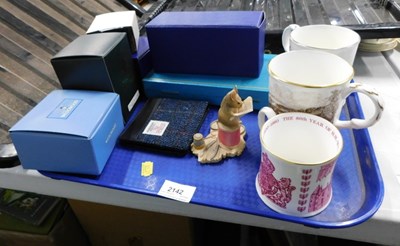 Lot 2142 - Three Coalport commemorative tankards, Border...