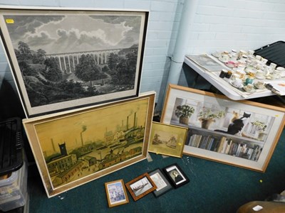 Lot 2143 - Various framed pictures and prints, to include...