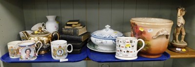 Lot 2152 - A Saddler gold glazed teapot, commemorating...