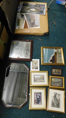 Lot 2154 - Various framed prints and pictures, to include...