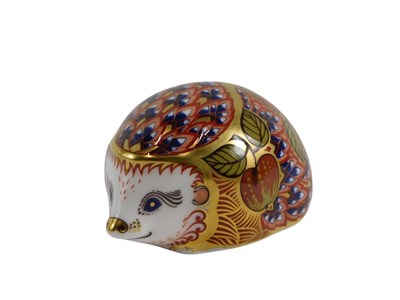 Lot 535 - A Royal Crown Derby porcelain paperweight,...