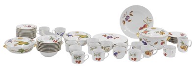 Lot 543 - A group of Royal Worcester Evesham pattern tea...