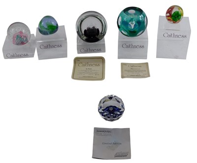 Lot 561 - A group of Caithness glass paperweights, to...