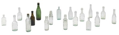 Lot 576 - Various Lincoln related glass bottles, for...