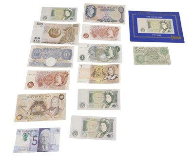 Lot 481 - Bank of England and Bank of Scotland notes,...