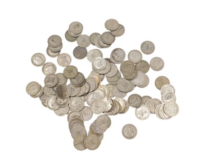 Lot 491 - A collection of Edwardian and later sixpences.