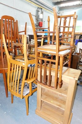 Lot 1502 - A group of furniture, to include two Edwardian...