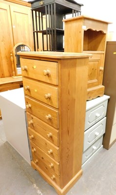 Lot 1511 - A group of furniture, including a tall pine...