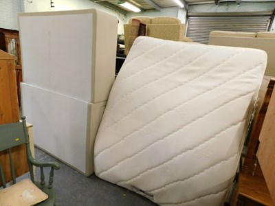 Lot 1520 - A Rest Assured double divan bed, with base and...