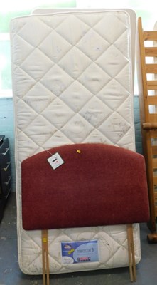 Lot 1535 - A Silent Night Miracoil III single bed, with...