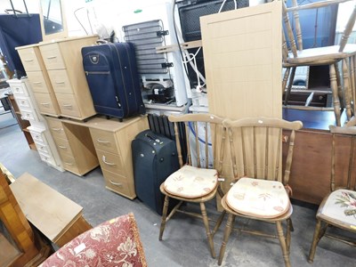 Lot 1539 - A group of furniture, consisting of a pair of...