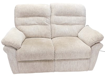 Lot 822 - A modern two seater reclining settee, in...