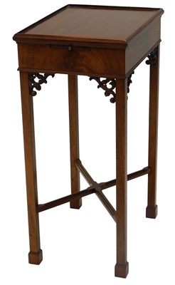 Lot 831 - A reproduction mahogany Georgian style urn...