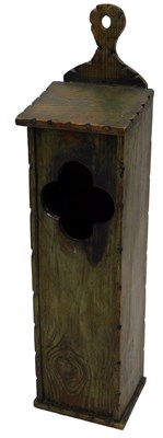 Lot 832 - A French painted pine baguette box, with...