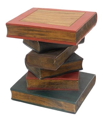 Lot 838 - A occasional table, in the form of six carved...