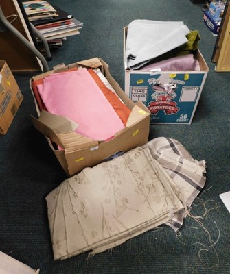 Lot 2071 - Various fabrics, curtain material, towels, etc....