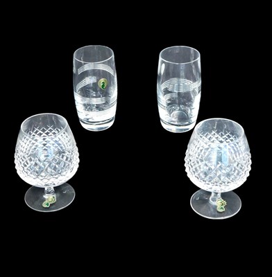 Lot 651 - Four Waterford crystal glasses, comprising a...